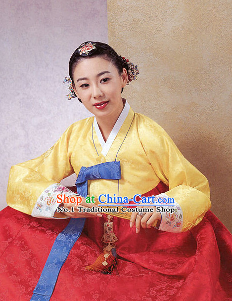 Top Korean Fashion Traditional Hanbok Clothes Complete Set for Ladies
