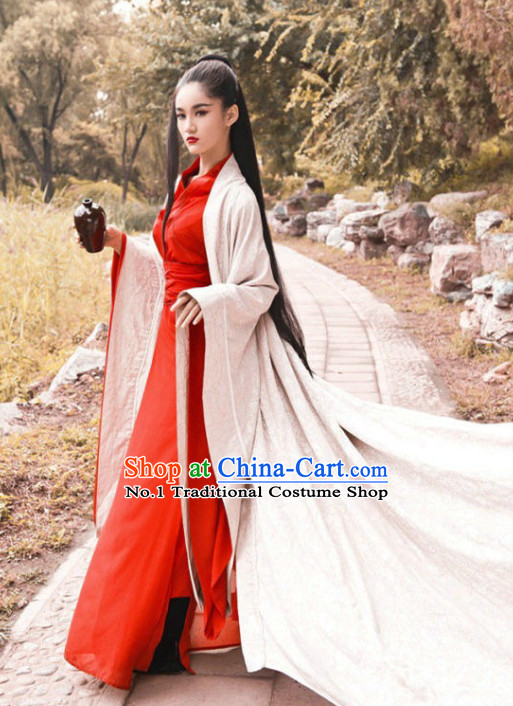 Chinese Traditional Swordswomen Costumes Complete Set