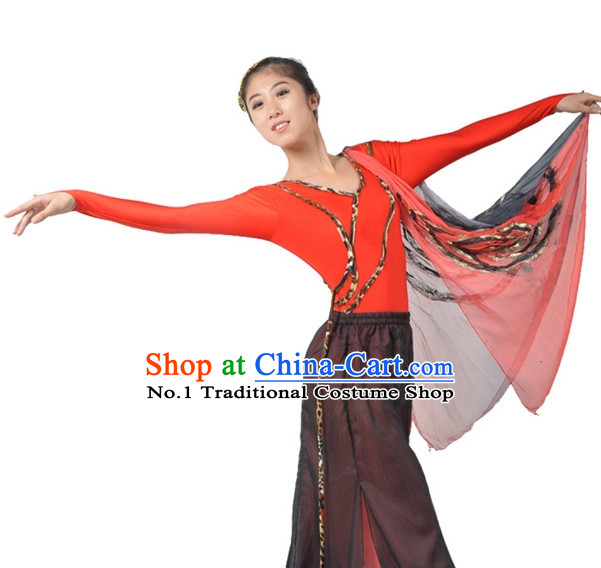 Chinese Dance Costumes Complete Set for Women