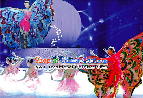 Professional Chinese Stage Performance Butterfly Dance Costumes for Women