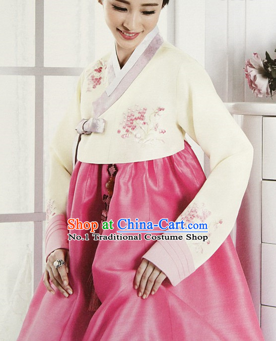 Korean Traditional Special Day Hanbok Dresses Complete Set for Ladies