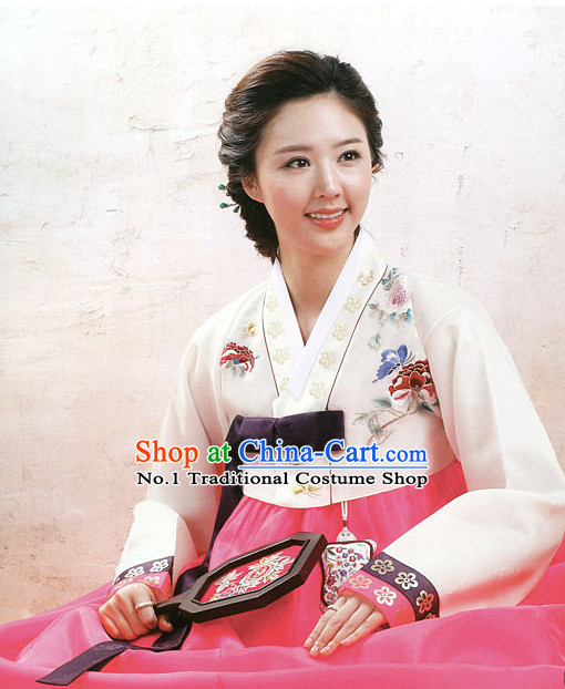 Korean Mother of the Bride Dress Hanboks Complete Set