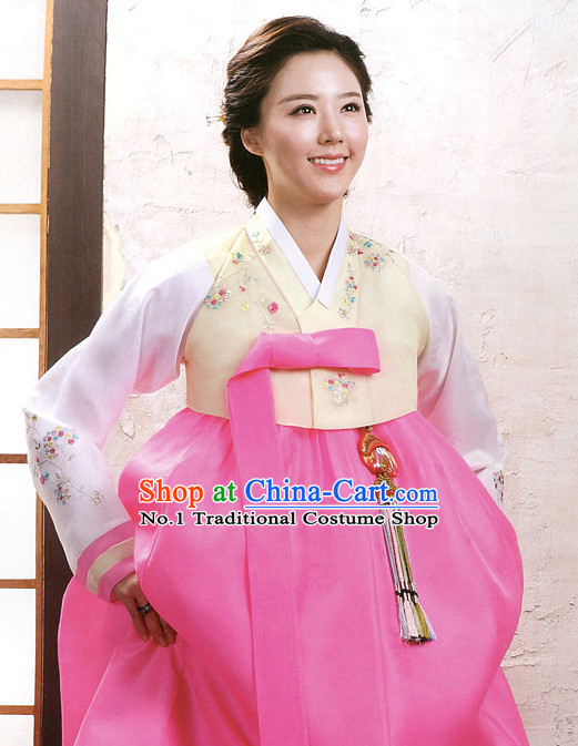 Korean Traditional Mother of the Bride Dresses Hanbok Clothing Complete Set