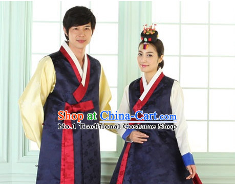 Top South Korean Hanbok Wedding Dresses Complete Set for Brides and Grooms