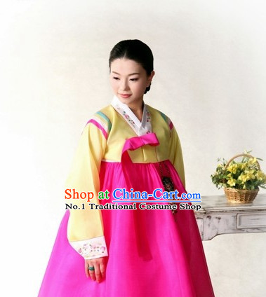 Traditional Korean Female Hanboks Outfit Complete Set