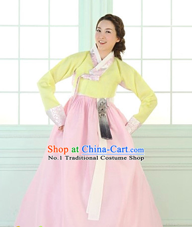 Korean Women Fashion Traditional Hanboks Wedding Costumes Complete Set
