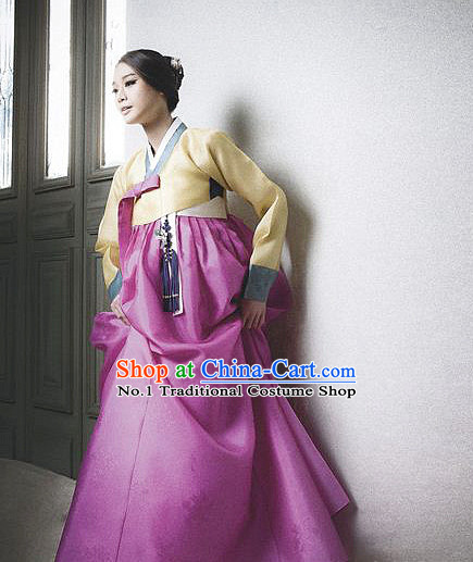 Korean Women Fashion Traditional Hanbok Wedding Clothing Complete Set