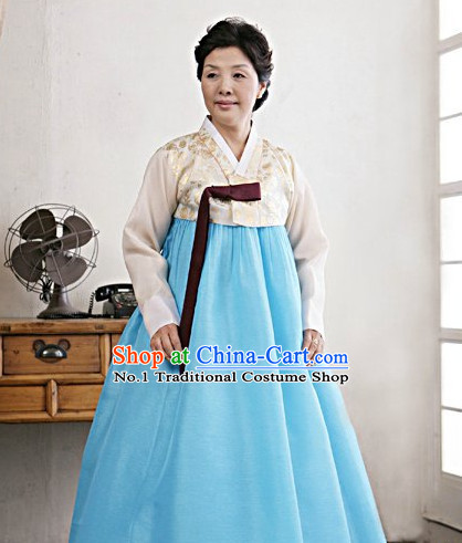 Korean Fashion Traditional Mother Dress Complete Set for Women