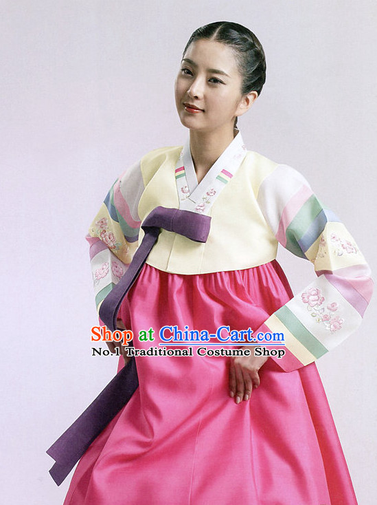 Korean Women Fashion Traditional Hanbok Suit Complete Set