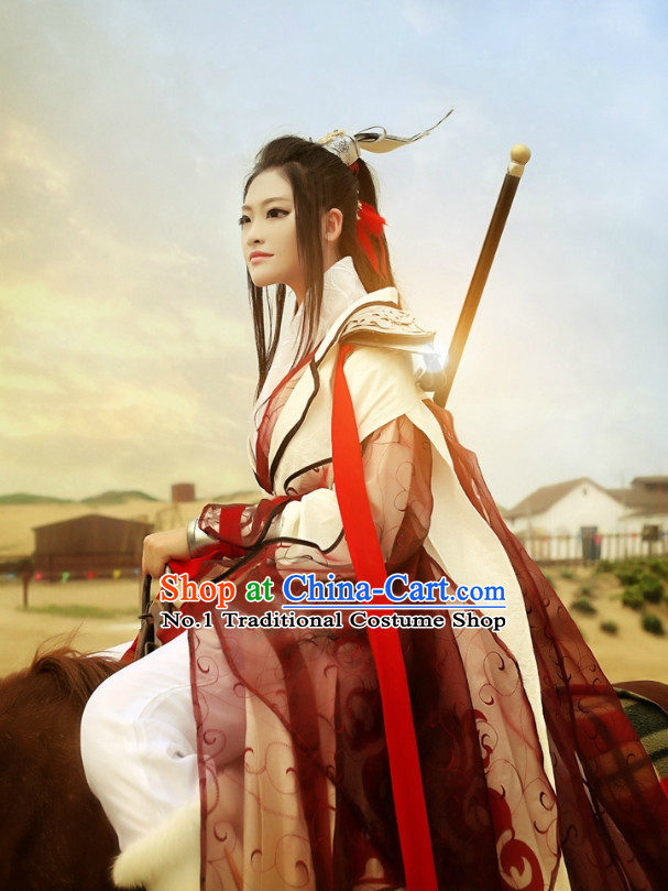 Chinese Costumes Traditional Clothing China Shop Swordswoman Warrior Hanfu Outfit for Women