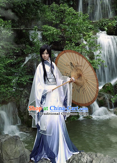 Asian Fashion Chinese Hanfu Clothing Complete Set