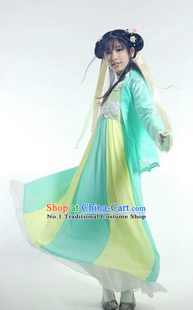 Asian Fashion Chinese Tang Dynasty Robe Hanfu Complete Set for Women