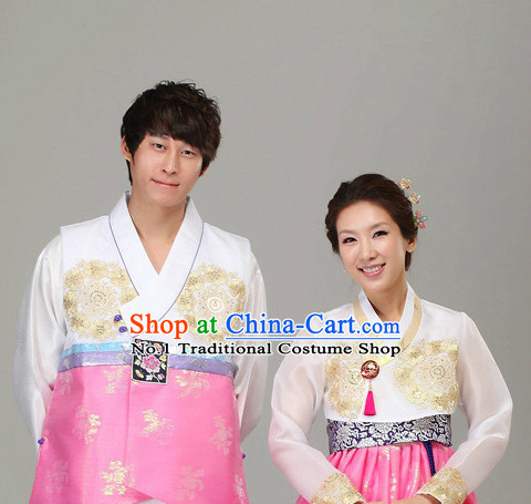 Korean Traditional Hanbok Formal Dresses Special Occasion Dresses for Husband and Wife