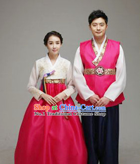 Korean Traditional Hanbok Formal Dresses Special Occasion Dresses for Couple