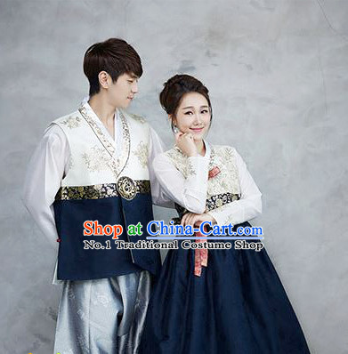 Korean Traditional Hanbok Formal Dresses Special Occasion Dresses for Couple