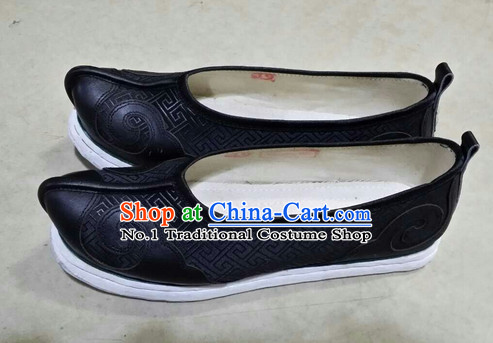 Handmade Asian Chinese Traditional Black Cloud Toe Hanfu Shoes online