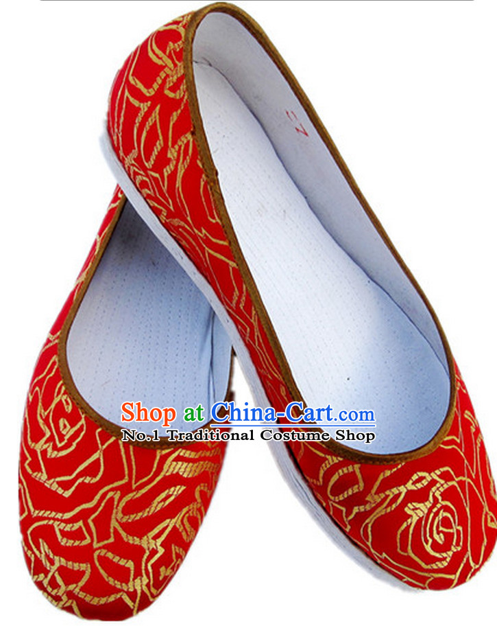 Handmade Chinese Traditional Wedding Shoes online Shopping Footwear