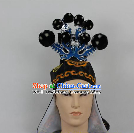 Oriental China Stage Performance Superhero General Hat