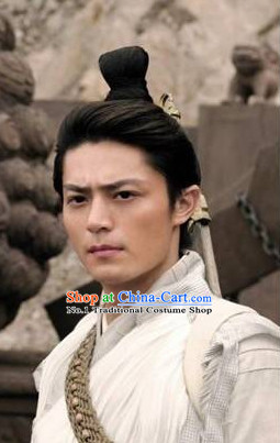 Chinese Classical Gu Zhuang Male Black Wig