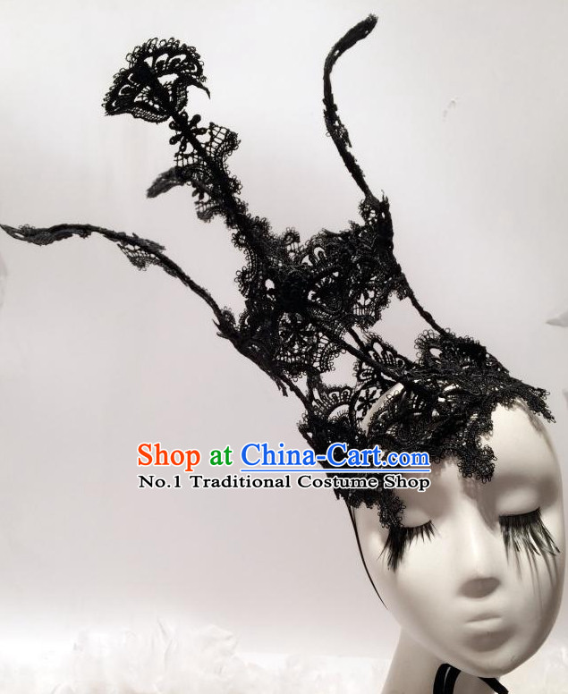 Black Headpieces Hair Fascinators Hair Slides Headpieces Hair Ornaments