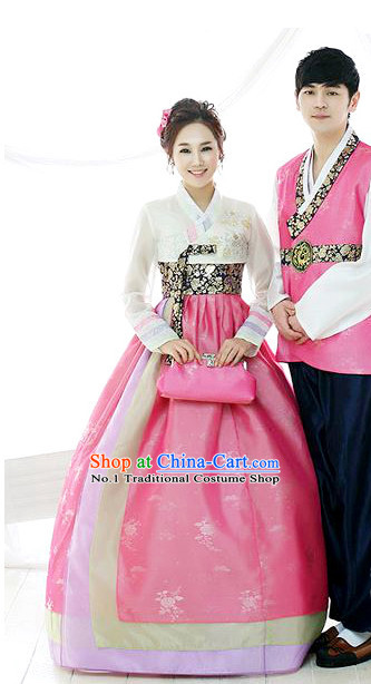 Korean Traditional Hanbok Formal Dresses Special Occasion Dresses for Couple