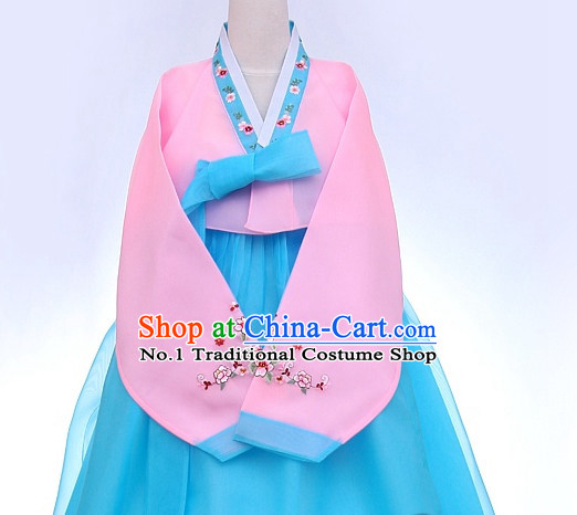 Top Korean Traditional Custom Made Dancing Hanbok Costumes Complete Set for Women