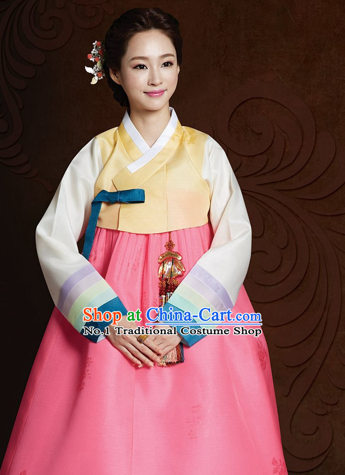 Top Korean Traditional Custom Made Hanbok Clothing Complete Set for Women