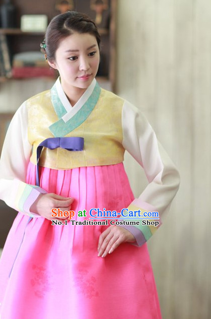 Traditional Korean Traditional Custom Made Hanbok Clothing Complete Set for Women