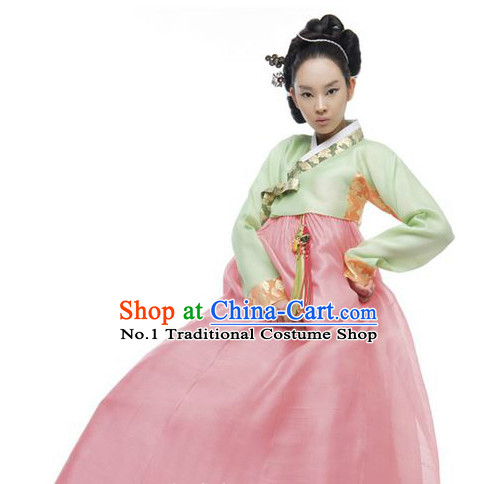 Traditional Korean Custom Made Dangui Hanbok Clothing Complete Set for Women