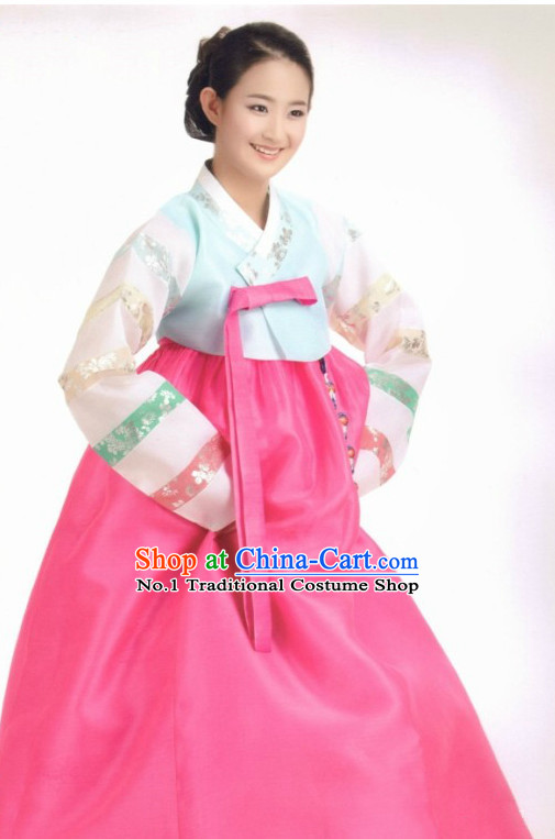 Traditional Korean Custom Made Hanbok Costumes Complete Set for Ladies