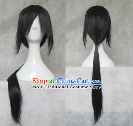 Traditional Chinese Cosplay Long Wig Chinese Ancient Costumes Wig for Men