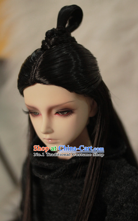 Chinese Traditional Black Long Wig