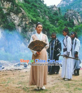 Chinese Ancient Swordsmen Costumes Complete Set for Men or Women