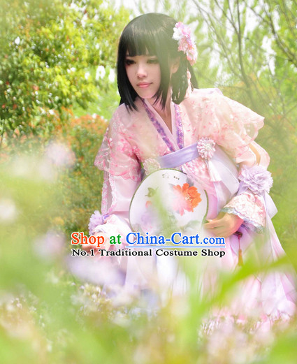 Chinese Traditional Fairy Costume and Hairpins Complete Set