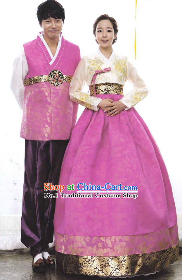 Korean Traditional Couple Clothing Complete Sets