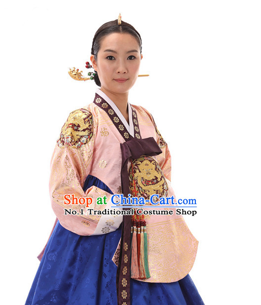 Korean Traditional Dress Dangui Hanbok Clothing Complete Set