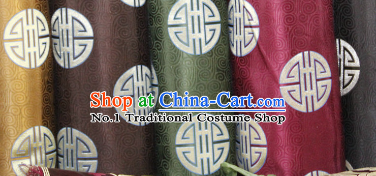 Asian Tibetan Brocade Embroidered Fabric Sewing Material Upholstery Material