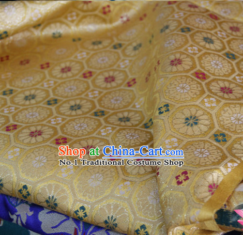 Chinese Tibetan Brocade Upholstery Material Embroidered Fabric Dress Material