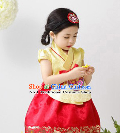 Korean Traditional Clothing Plus Size Clothing Fashion Clothes Complete Set for Kids