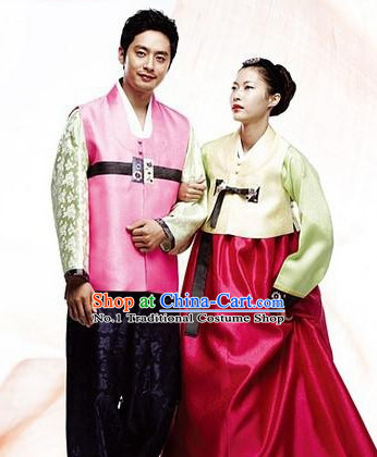 Korean Female and Male National Dress Costumes Traditional Costumes Traditional Clothing