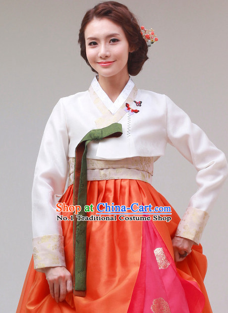 Korean Beauty National Costumes Traditional Costumes Hanbok Dresses