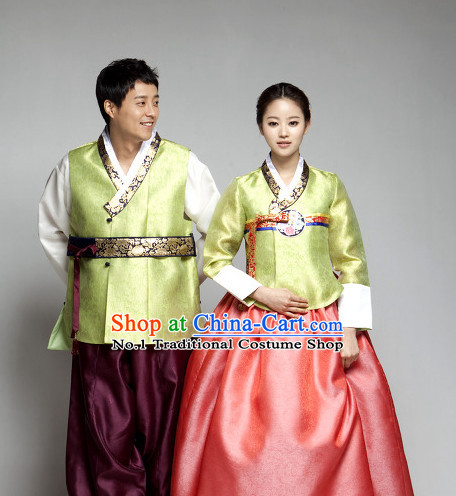 Korean Plus Size Clothing Fashion Clothes Dance Attire Dance Gear Hanbok 2 Sets