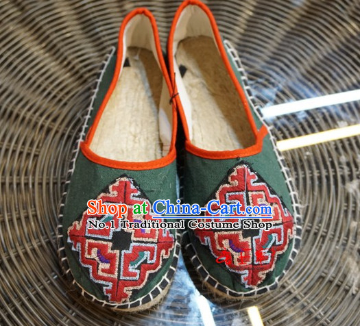 Chinese Ancient Style Handmade Fabric Shoes