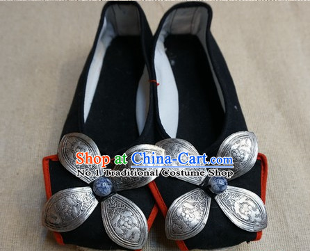 Chinese Ancient Style Handmade Fabric Shoes