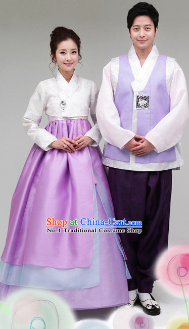 Korean Traditional Couple Dresses 2 Sets