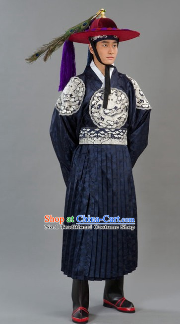 Traditional Korean Imperial Palace Guard Costumes for Men