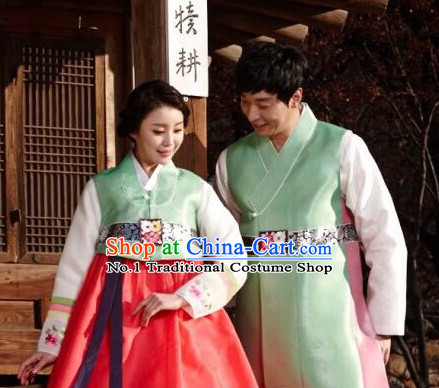 Korean Couple Traditional Dresses 2 Sets