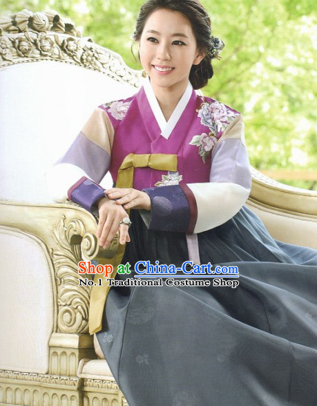 Korean Woman Traditional Clothes Hanbok Dress Shopping