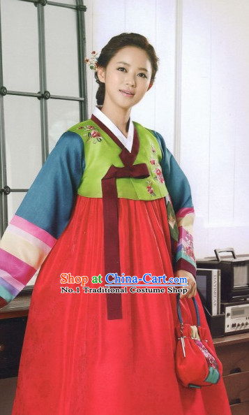 Korean Woman Traditional Clothes Hanbok Dress Shopping Free Delivery Worldwide