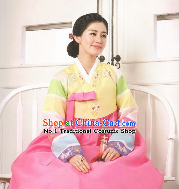 Korean Woman National Costumes Traditional Hanbok Clothes online Shopping